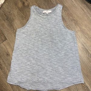 Loft sleeveless gray tantrum top